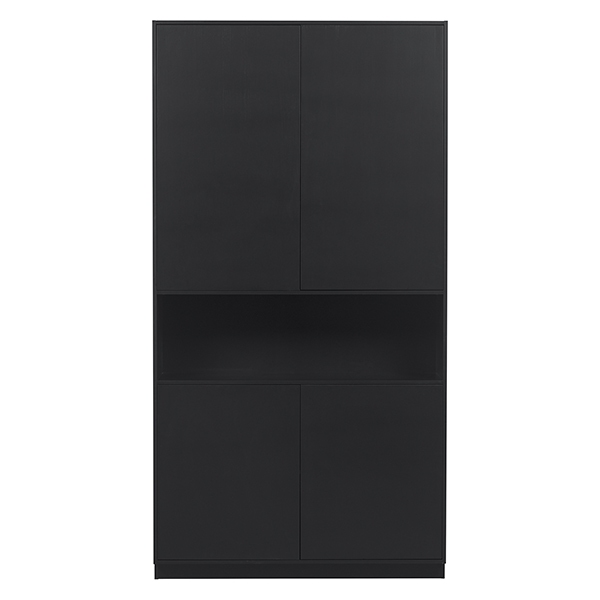 Opbergkast Finca 110 cm zwart